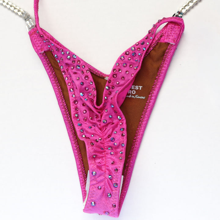 QS ST: Lucia's Pink Radiance. Hologram Pink. Small/Pro with Modest Rise.