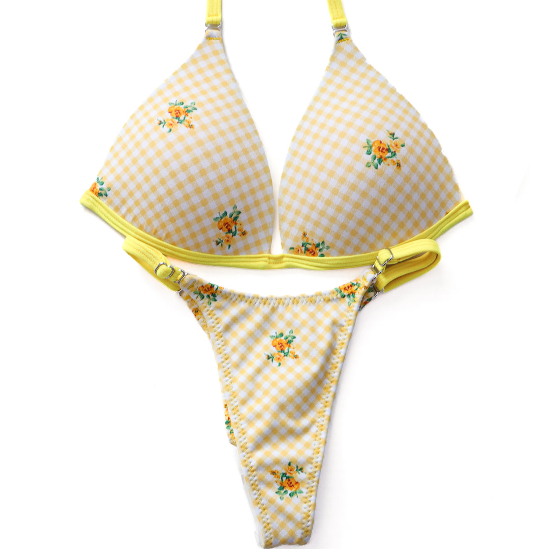 QS ST: Summer Yellow Posing Practice Suit. Medium Molded/Pro.