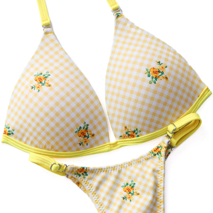 QS ST: Summer Yellow Posing Practice Suit. Medium Molded/Pro.