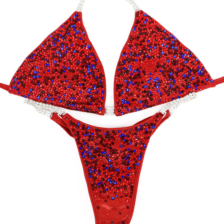 QS ST: Jessica's Wonder Red Radiance. Hologram Red. Medium/Pro.