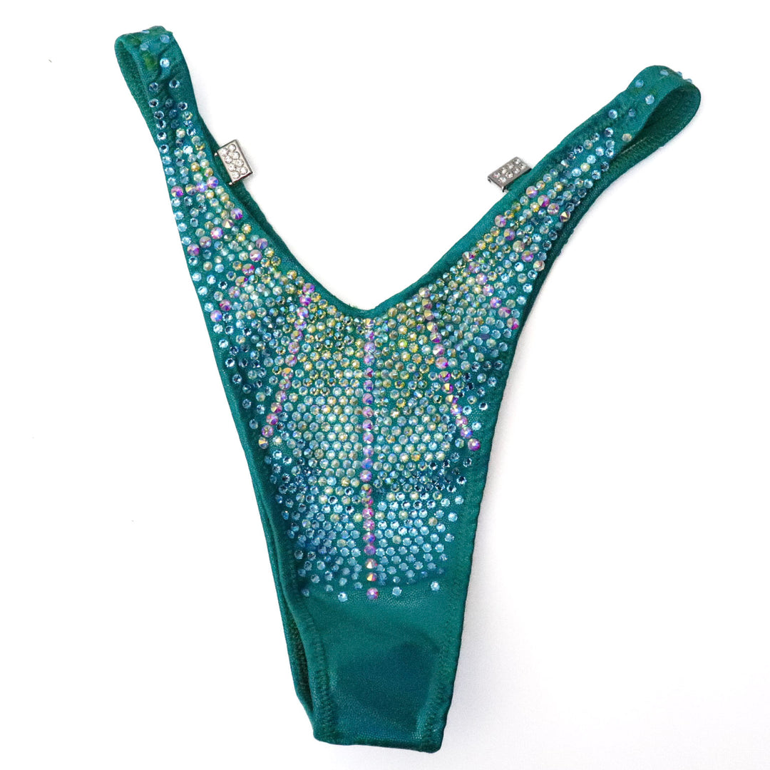 QS ST: Crystal Galaxy. Hologram Electric Green. Medium Molded/Standard Figure.