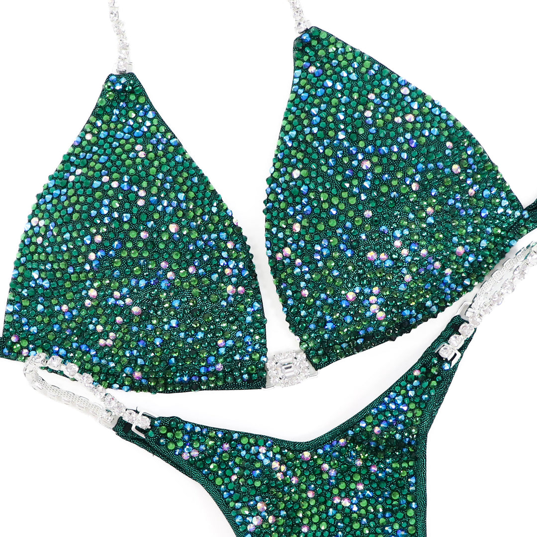QS ST: Sophia's Green Radiance. Hologram Emerald. Medium Molded/Pro.