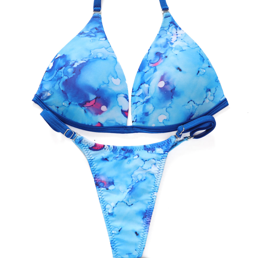 QS ST: Turquoise Water Posing Practice Suit. Medium Molded/Pro.