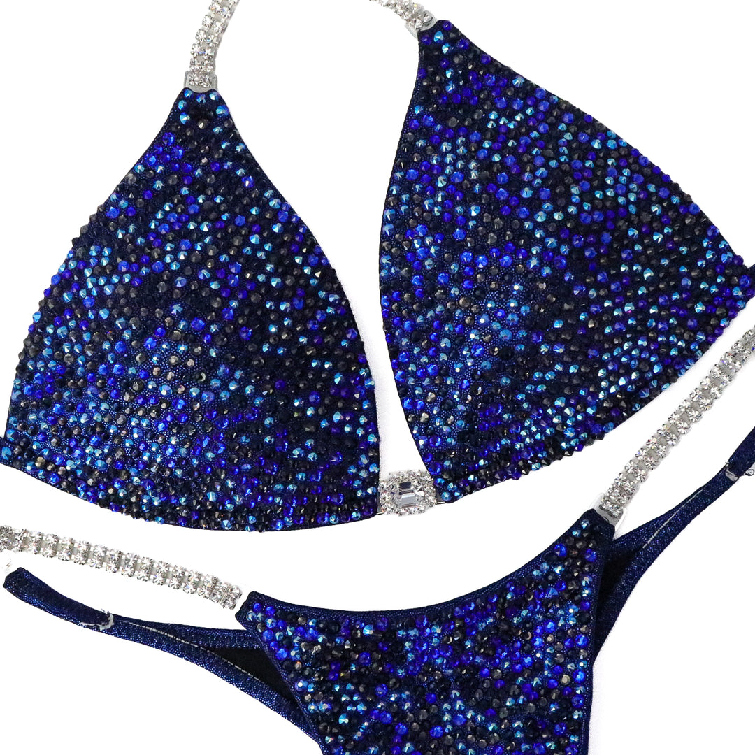 Dark Blue Alter Ego Radiance  Angel Competition BikinisThe best NPC Competition Suits for the Bikini Division, Fit Model Division Suits, and bodybuilding suits.