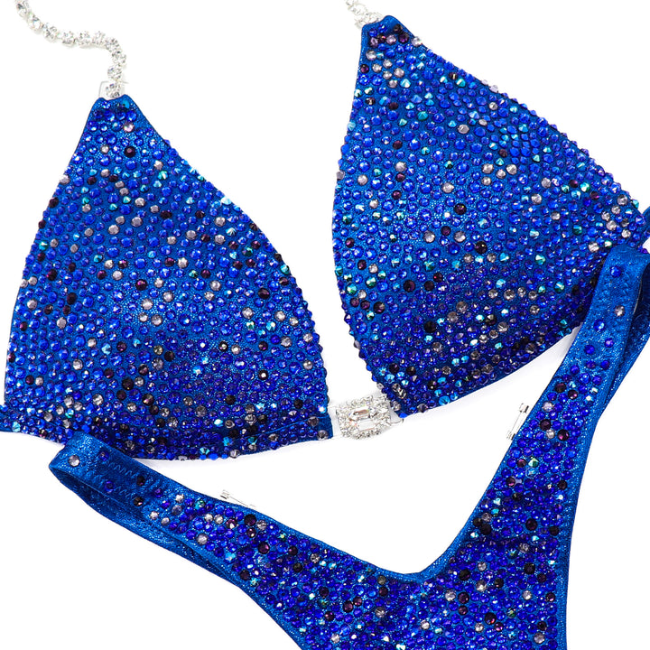 Blue Rainstorm Radiance  Angel Competition BikinisThe best NPC Competition Suits for the Bikini Division, Fit Model Division Suits, and bodybuilding suits.