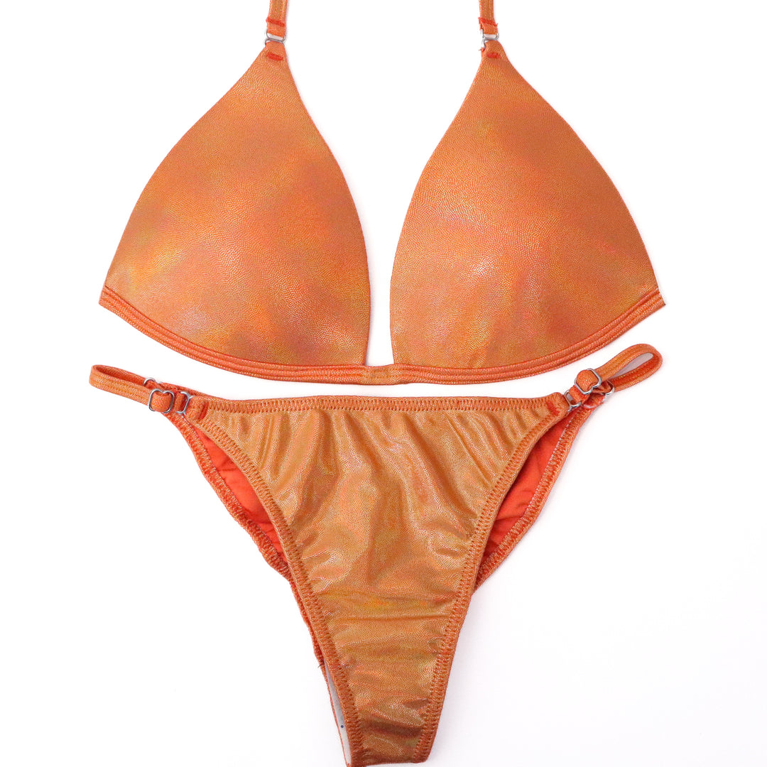 QS ST: Hologram Orange Fit Model Suit. Medium Molded/Fit Model 1.