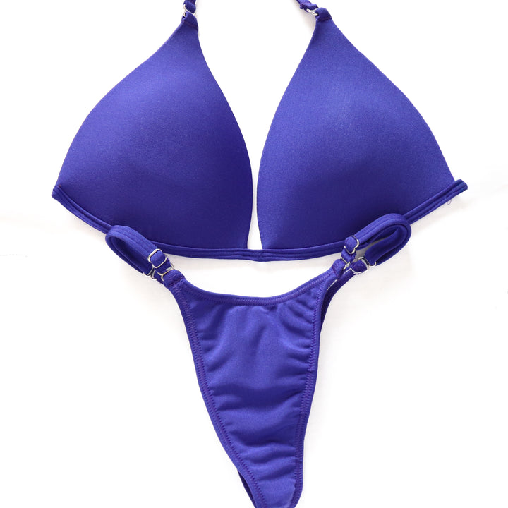 QS ST: Matte Purple Posing Practice Suit. Large Molded/Pro.