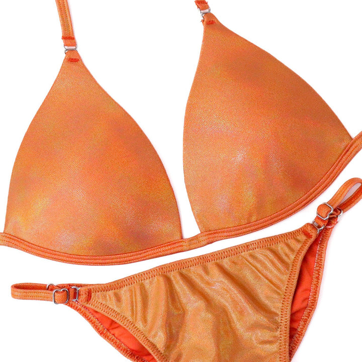 QS ST: Hologram Orange Fit Model Suit. Medium Molded/Fit Model 1.