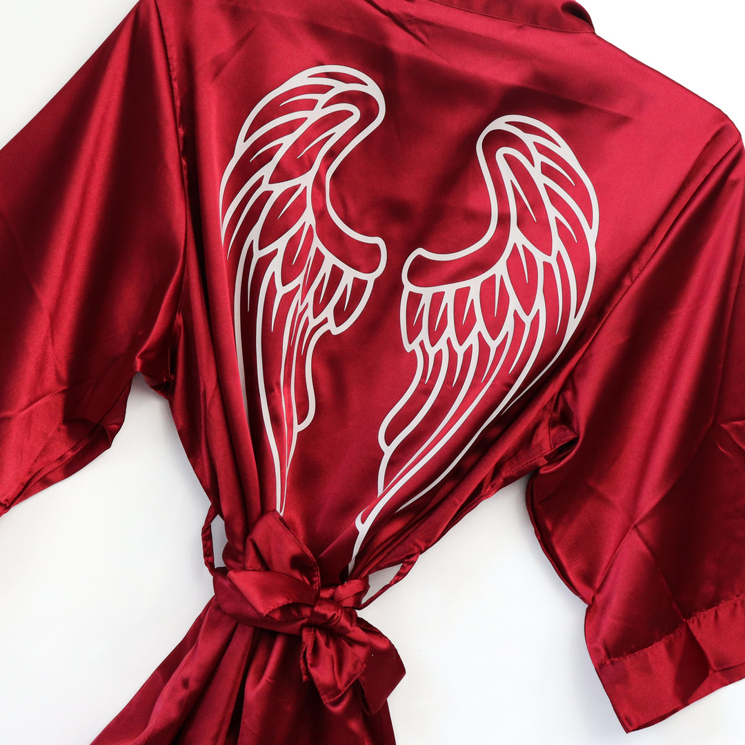 QS ST: Angel Wings Robe- Garnet