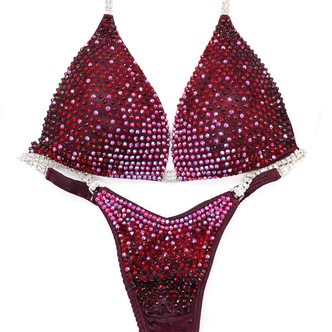QS CL: Diamond Trinity. Hologram Burgundy. Medium Molded/Micro with Petite Front.