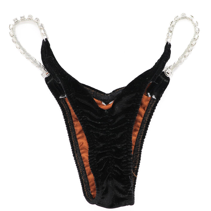QS ST: The Simple Suit. Velvet Black. Medium Molded/Micro with Petite Rise.