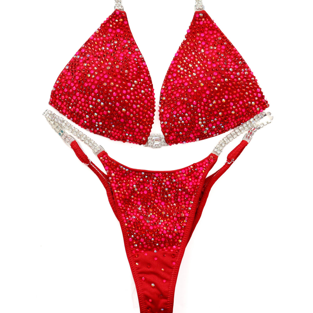QS ST: Rhoda's Neon Red Radiance. Medium Molded/Pro.