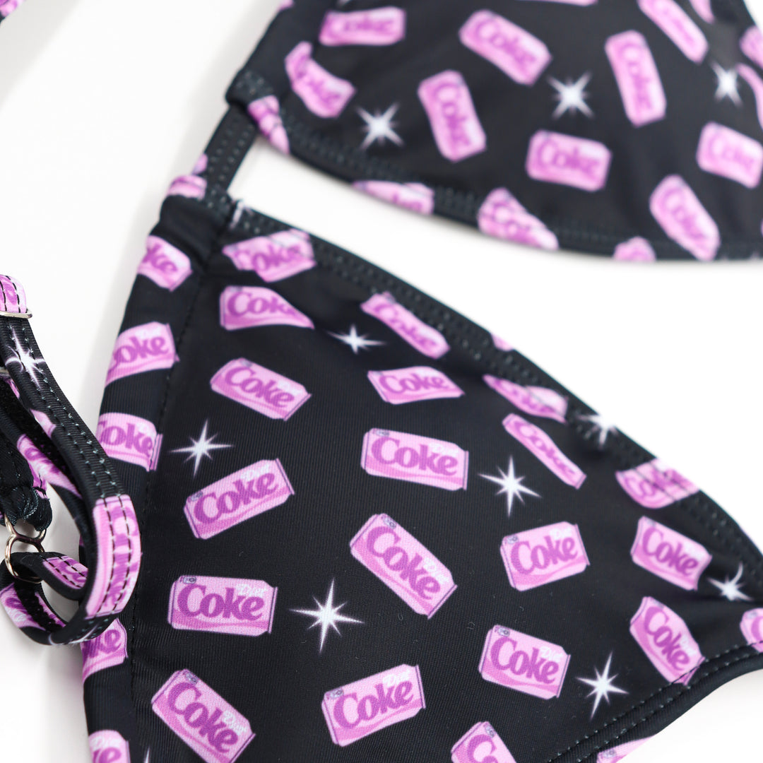 QS ST: Diet Soda Sparkle Posing Practice Suit. Medium/Pro.