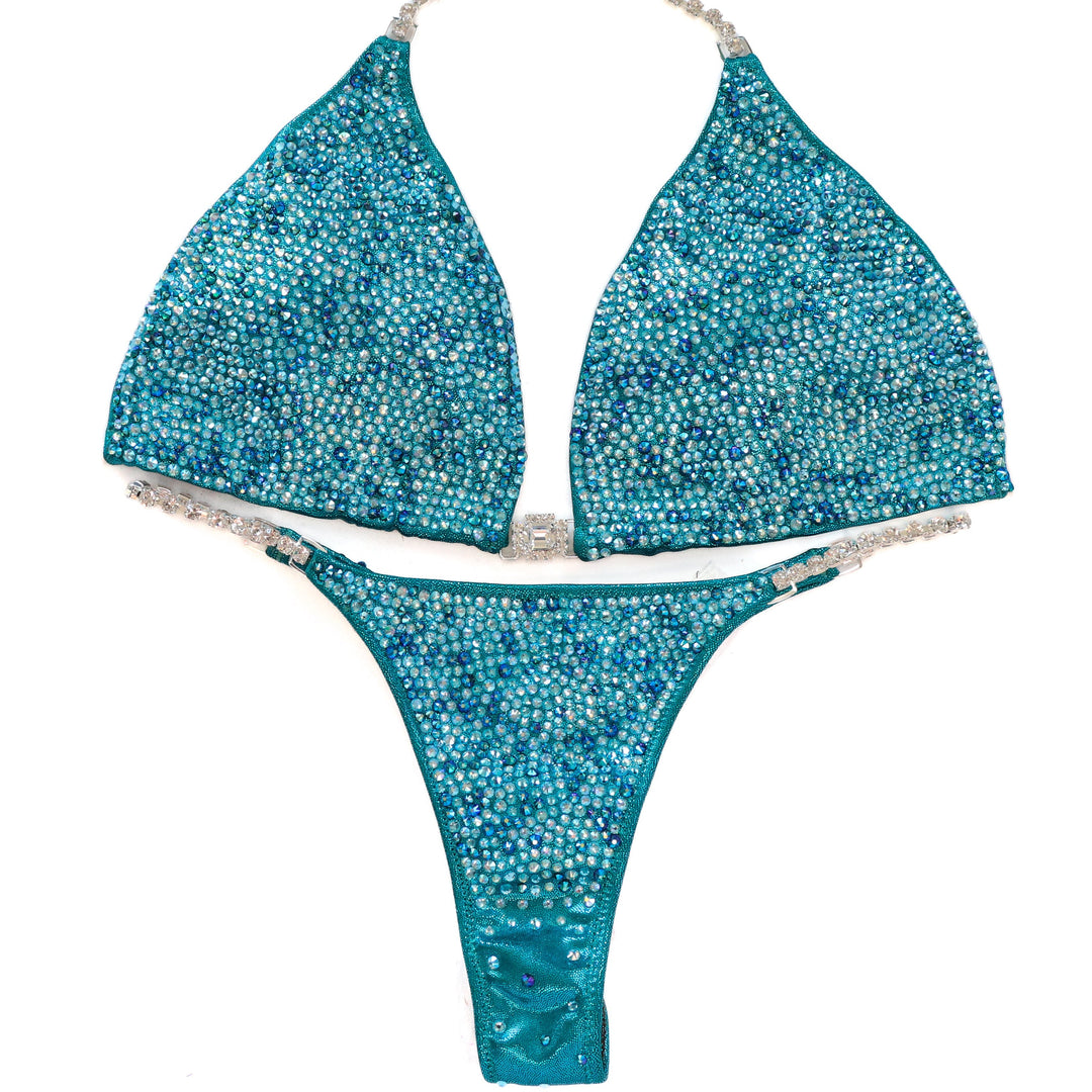 QS CL: Lucia's Teal Radiance. Large/Pro with Custom Front Rise.