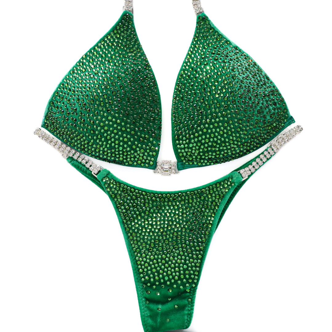 QS ST: Velvet Green Jewel Radiance. Medium Molded/Micro.