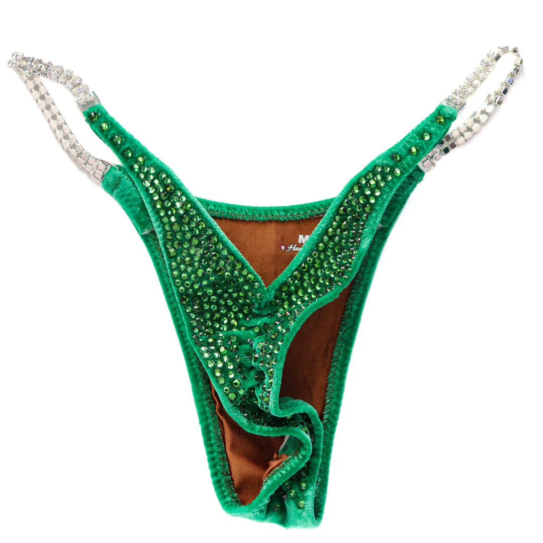 QS ST: Velvet Green Jewel Radiance. Medium Molded/Micro.