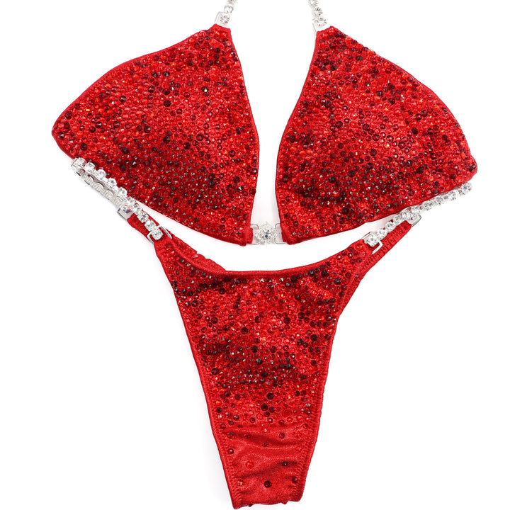 QS ST: Lawna's True Red Radiance. Hologram Red. Small/Micro.