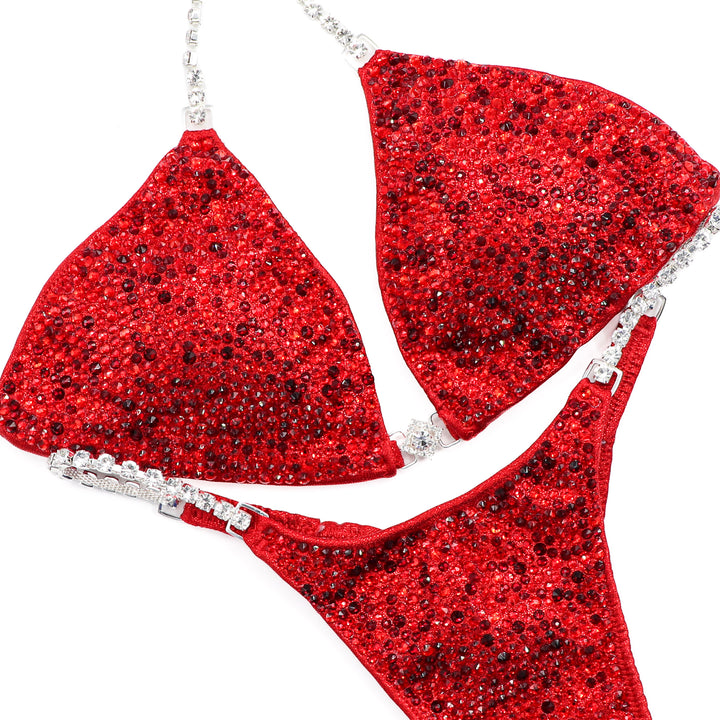 QS ST: Lawna's True Red Radiance. Hologram Red. Small/Micro.