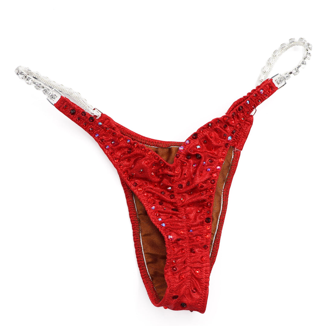 QS ST: Lawna's True Red Radiance. Hologram Red. Small/Micro.