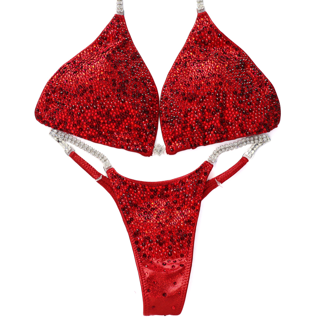 QS ST: Lawna's True Red Radiance. Hologram Red. Large/Micro.