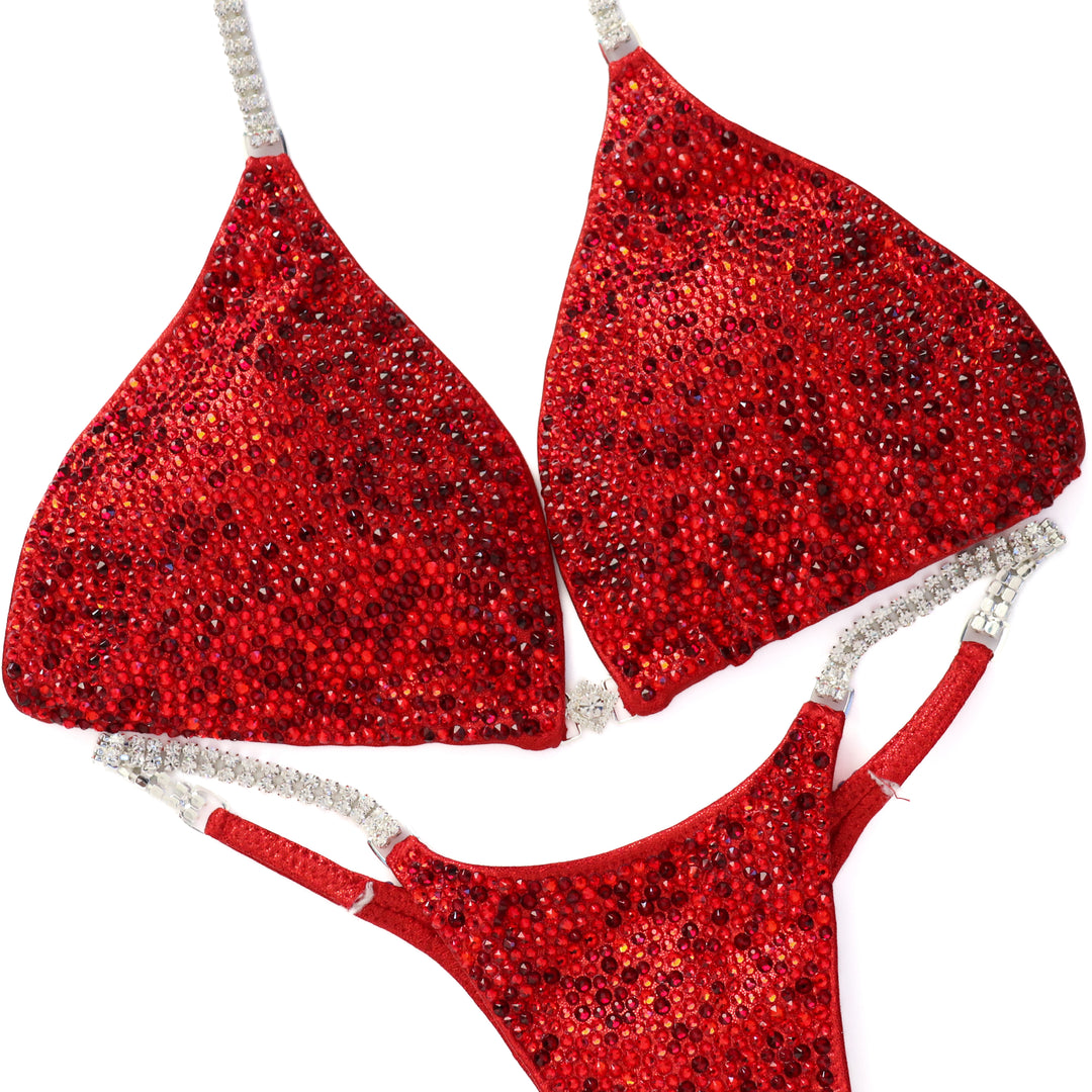 QS ST: Lawna's True Red Radiance. Hologram Red. Large/Micro.