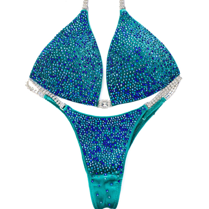 QS ST: Peacock Velvet Teal. Medium Molded/Micro.