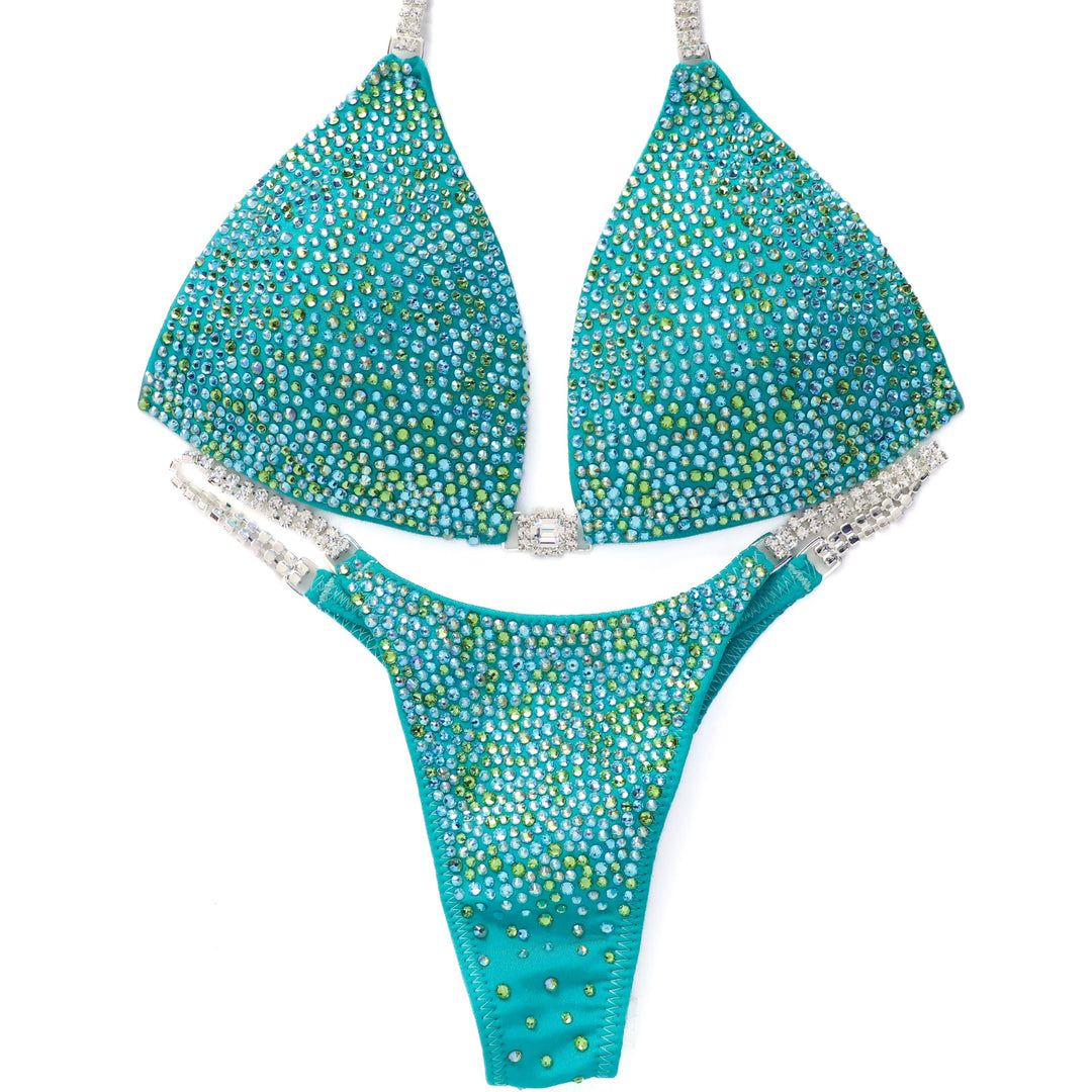 QS ST: Peridot AB Radiance. Medium Molded/Micro.
