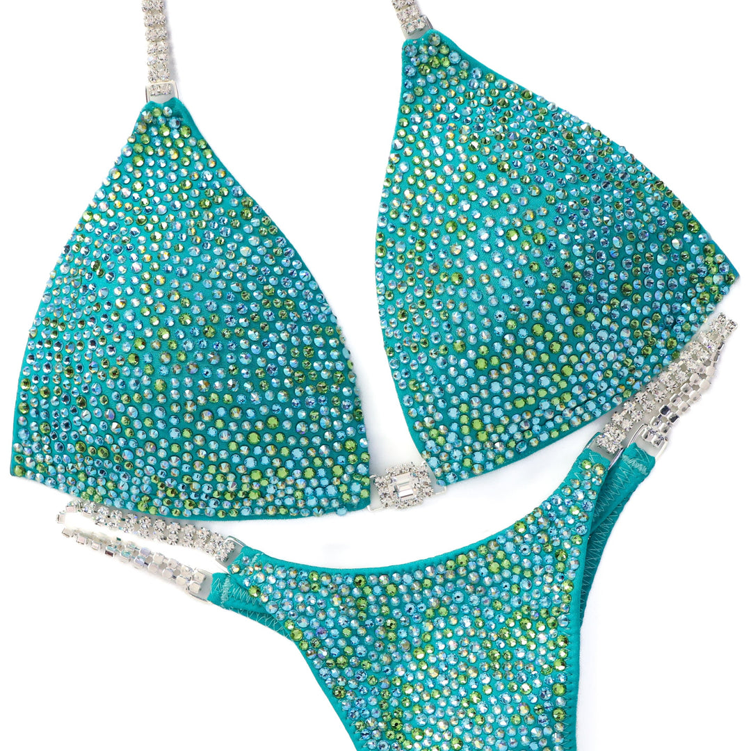 QS ST: Peridot AB Radiance. Medium Molded/Micro.