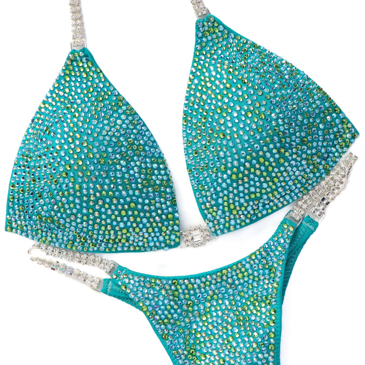 QS ST: Peridot AB Radiance. Medium Molded/Micro.