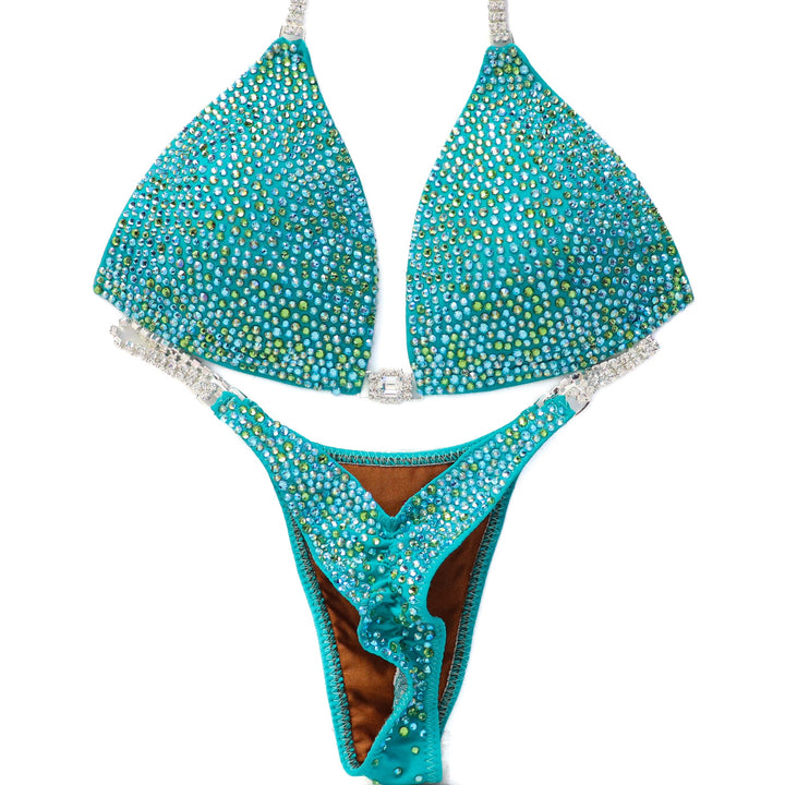 QS ST: Peridot AB Radiance. Medium Molded/Micro.