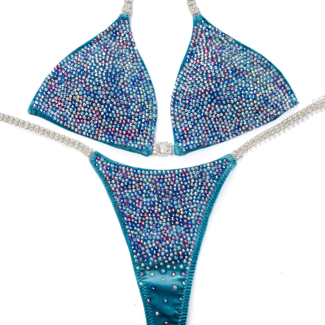 QS ST: Velvet Sea Glass Radiance. Small/Micro with Petite Rise.