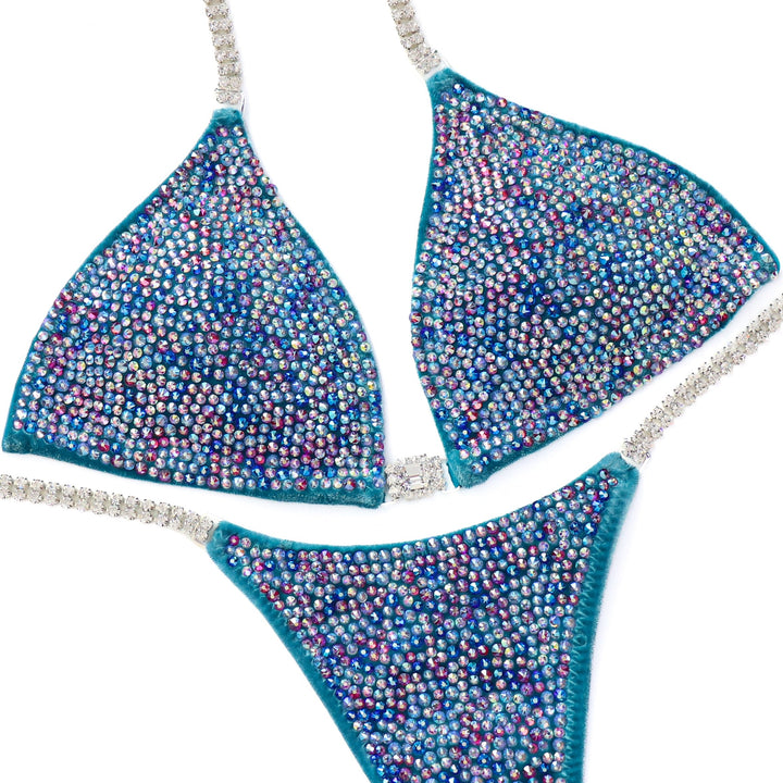 QS ST: Velvet Sea Glass Radiance. Small/Micro with Petite Rise.