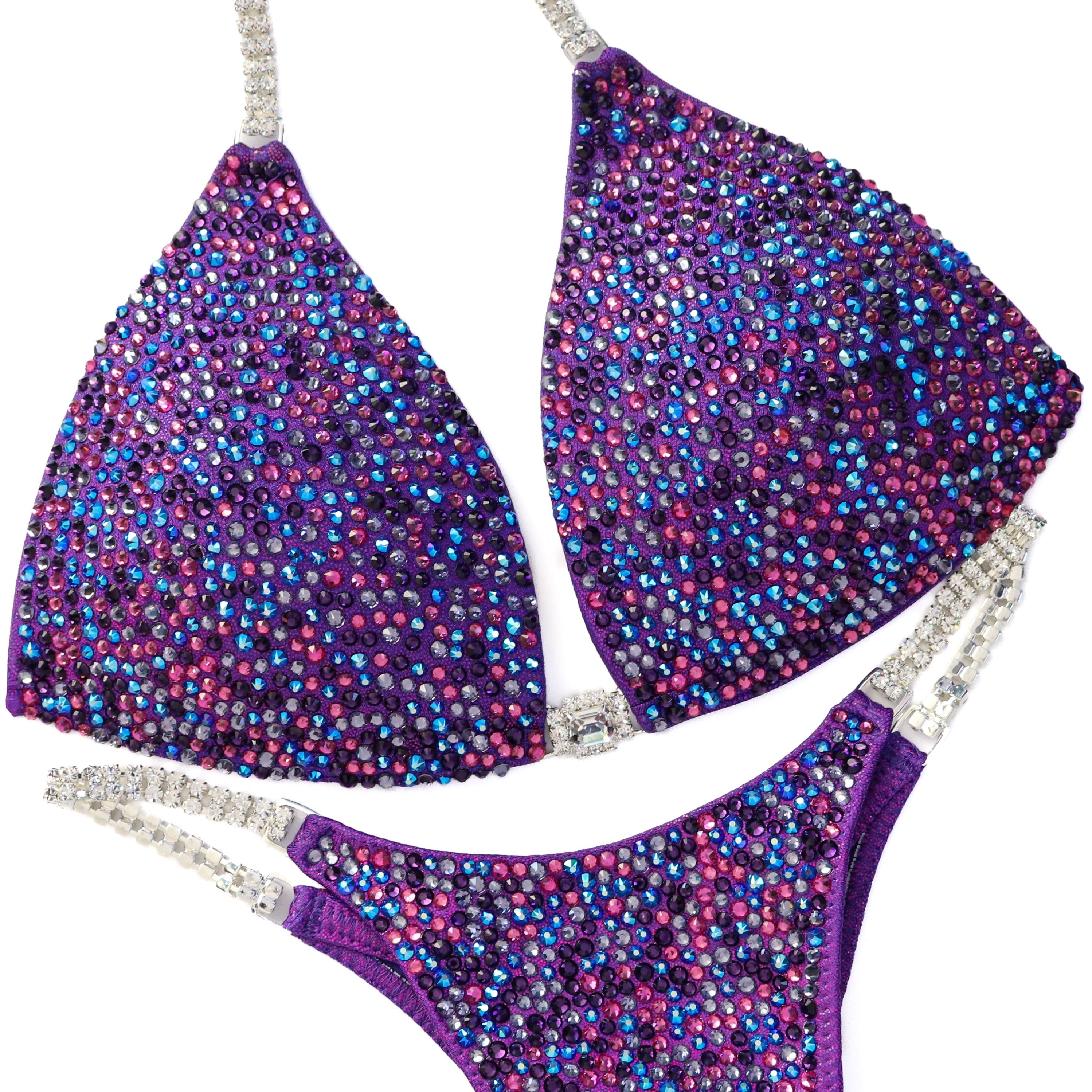 Purple Crystal Competition Suits for NPC Bikini Wellness Competitors ...