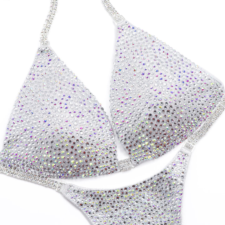 White Goddess Radiance  Angel Competition BikinisThe best NPC Competition Suits for the Bikini Division, Fit Model Division Suits, and bodybuilding suits.