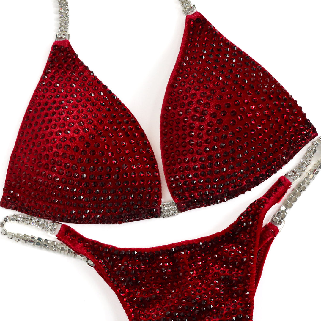 QS ST: Scarlet Diamond Pro. Velvet Red. Small Molded/Pro with Modest Rise.