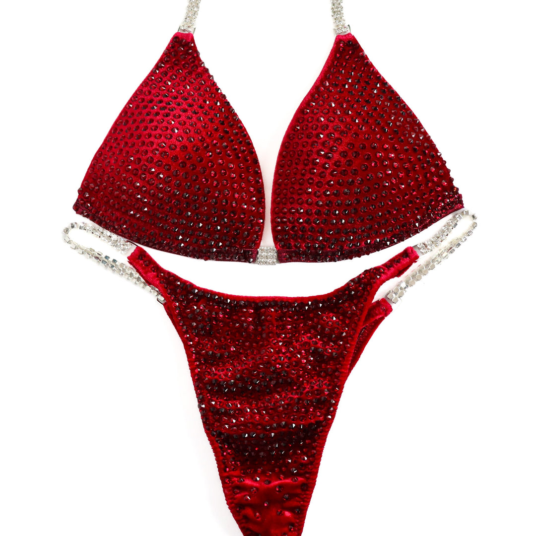 QS ST: Scarlet Diamond Pro. Velvet Red. Small Molded/Pro with Modest Rise.