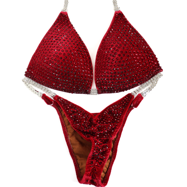 QS ST: Scarlet Diamond Pro. Velvet Red. Small Molded/Pro with Modest Rise.