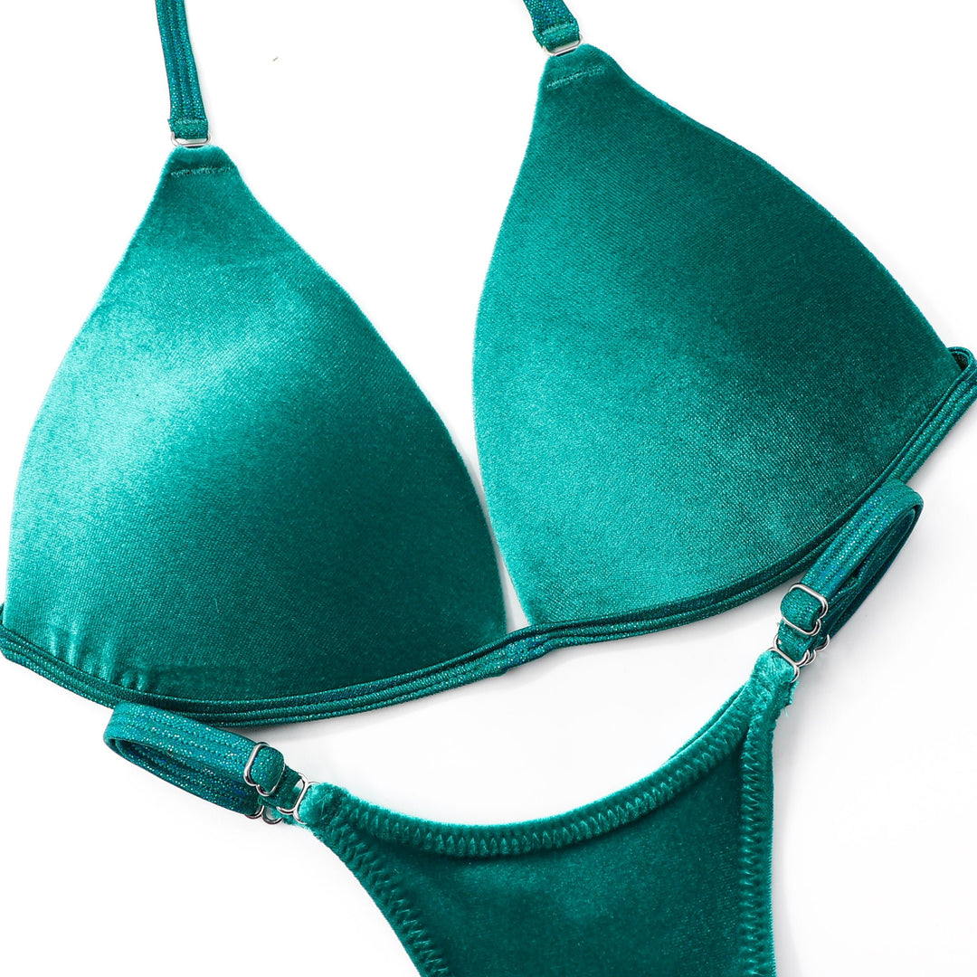 Velvet Teal Posing Practice Suit