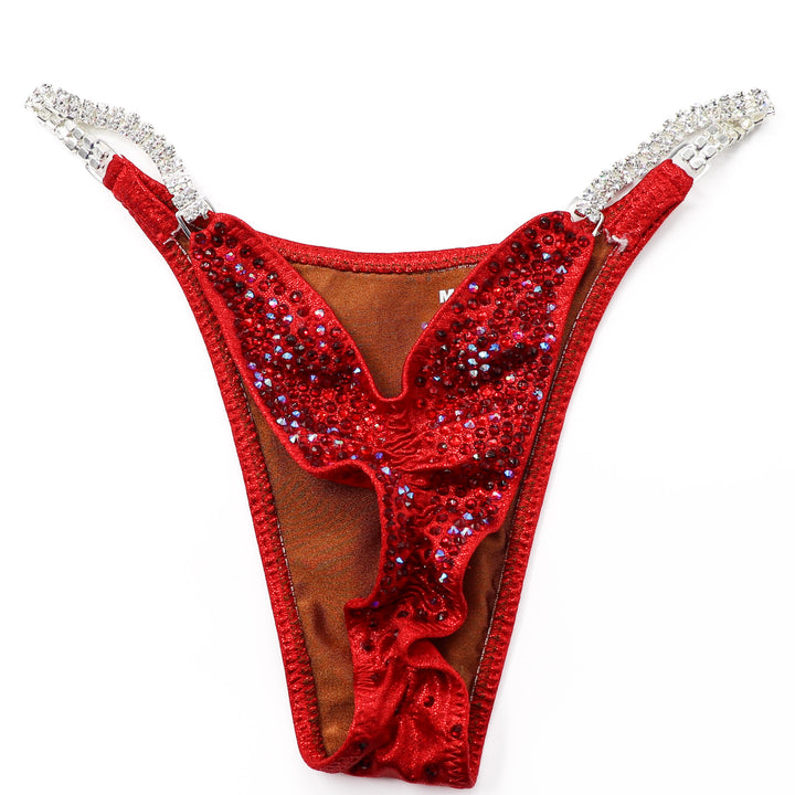 QS ST: Ashley B's Red Nova. Hologram Red. Extra Large/Pro with Modest Rise.