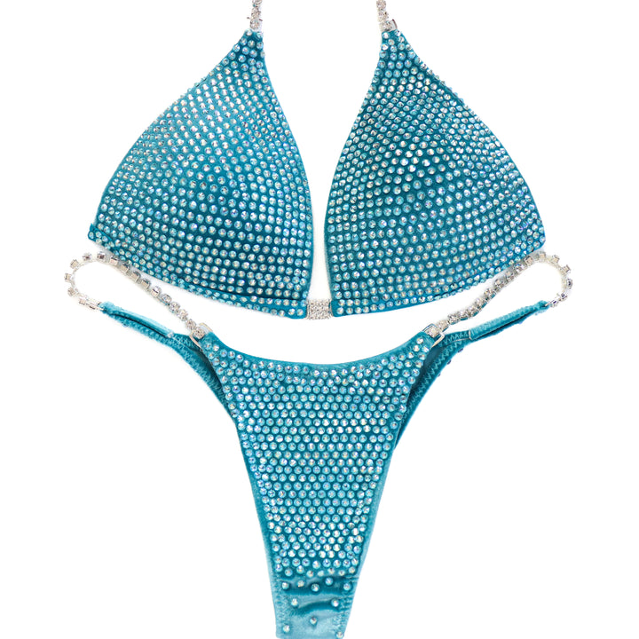 QS ST: Velvet Turquoise Diamond Empress. Medium Molded/Pro.