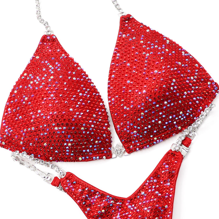 QS ST: Angel Shimmer. Hologram Red. Medium Molded/Micro with Petite Rise.