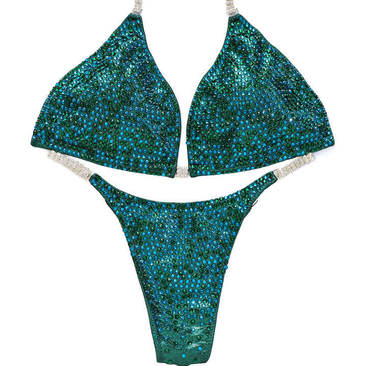 QS ST: Emerald Illusion Pro. Hologram Emerald. Large/Pro with Modest Rise.