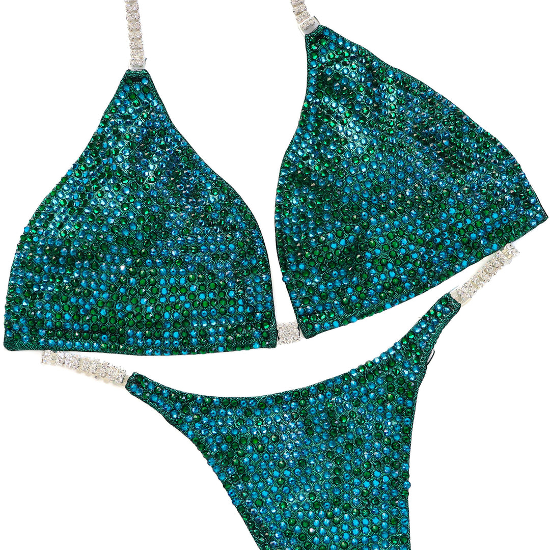 QS ST: Emerald Illusion Pro. Hologram Emerald. Large/Pro with Modest Rise.
