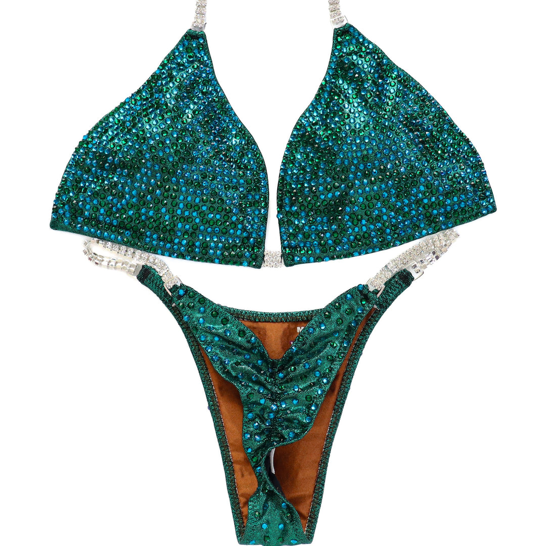 QS ST: Emerald Illusion Pro. Hologram Emerald. Large/Pro with Modest Rise.