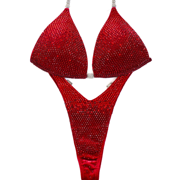 QS ST: Flamefall Gradient. Velvet Red. Medium Molded/Standard Figure.
