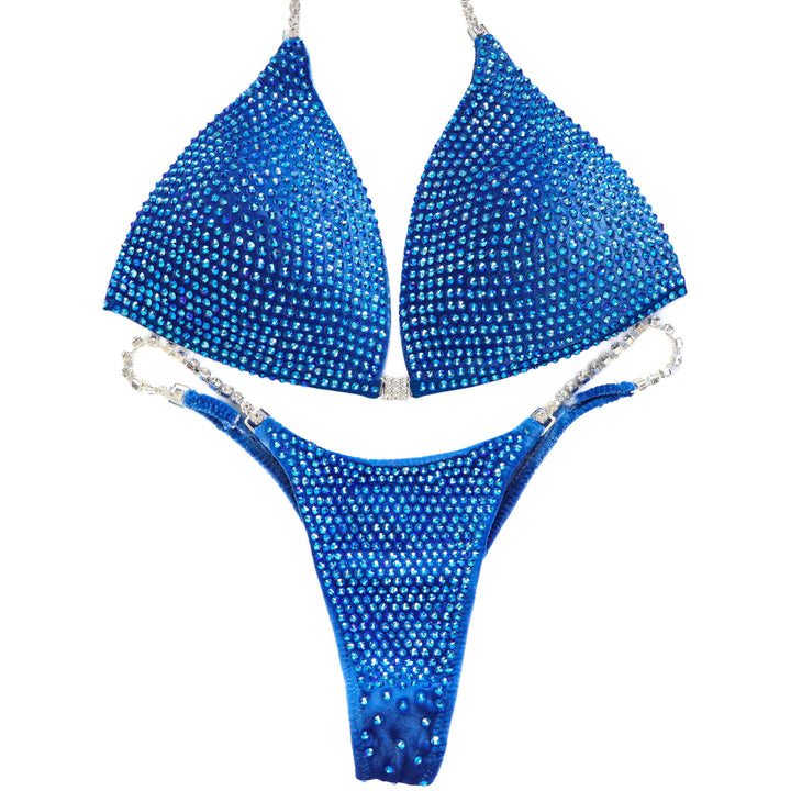 QS ST: Sapphire Velvet Dream Pro. Large Molded/Micro.  Angel Competition BikinisThe best NPC Competition Suits for the Bikini Division, Fit Model Division Suits, and bodybuilding suits.