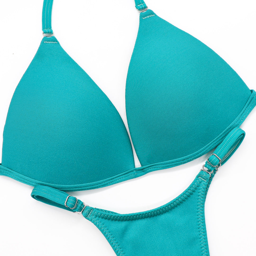 QS ST: Matte Aqua Posing Practice Suit. Medium Molded/Pro.