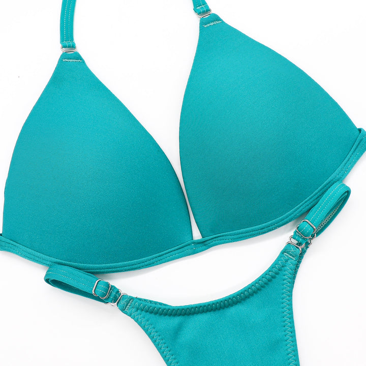 QS ST: Matte Aqua Posing Practice Suit. Medium Molded/Pro.