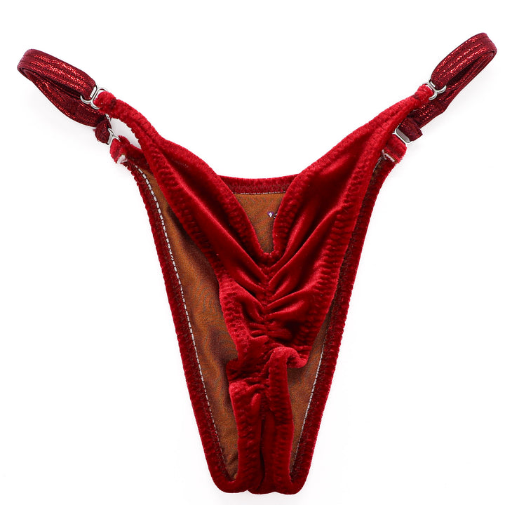 QS ST: Velvet Red Posing Practice Suit. Medium Molded/Pro.