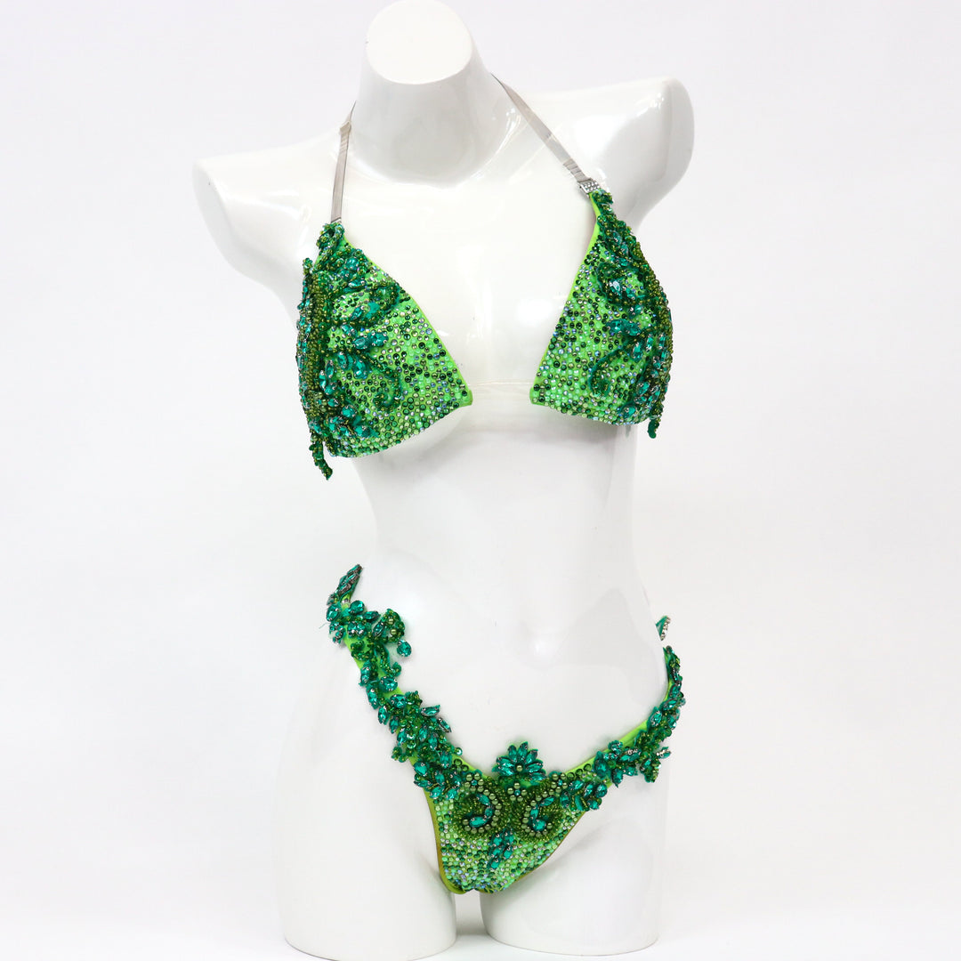 Pre Owned: Green Goddess Couture. Large Molded/ Pro with Modest Rise.